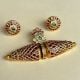 Handmade Brass Ruby Stone Armlet Bajuband Jewellery Set